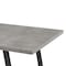 Armen Living Coronado Contemporary Dining Table in Gray Powder Coated Finish with Cement Gray Top LCCDDIBE - alternate 4